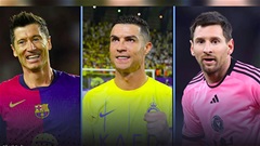 Ronaldo mất ngôi đầu vào tay Messi